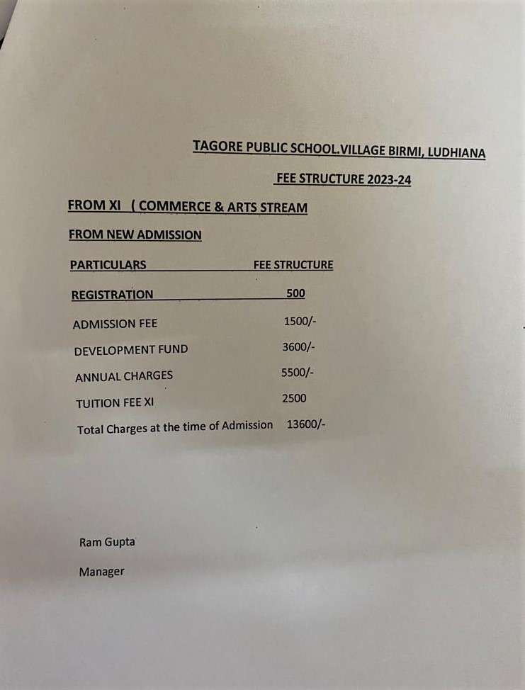 2 - FEE STRUCTURE 2023-24
